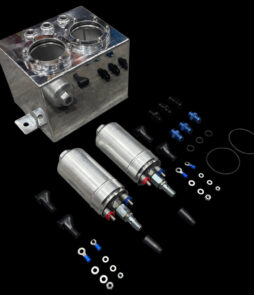 2.5 Litre Performance Swirl Pot/Tank + 2 X 044 Type Fuel Pump + 3 x AN6 Fittings