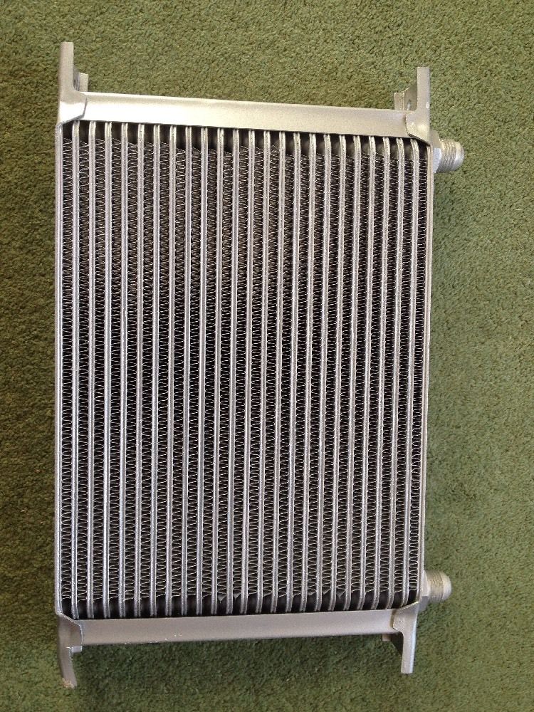 25 Row An10 Oil Cooler, Mocal Style Black