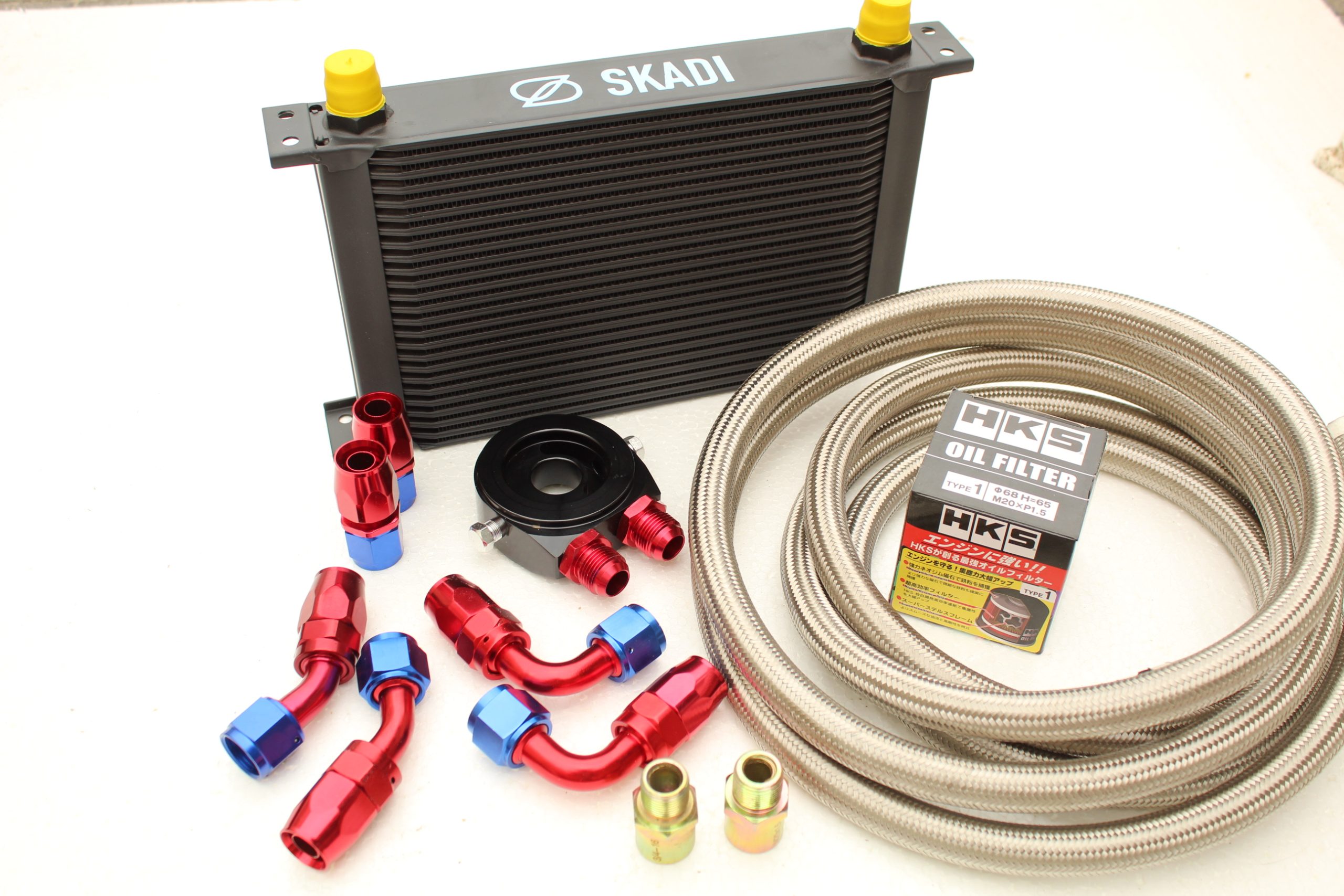 Thermostatic 25 Row Oil Cooler Kit + HKS Filter for Nissan 350Z or 370Z V6