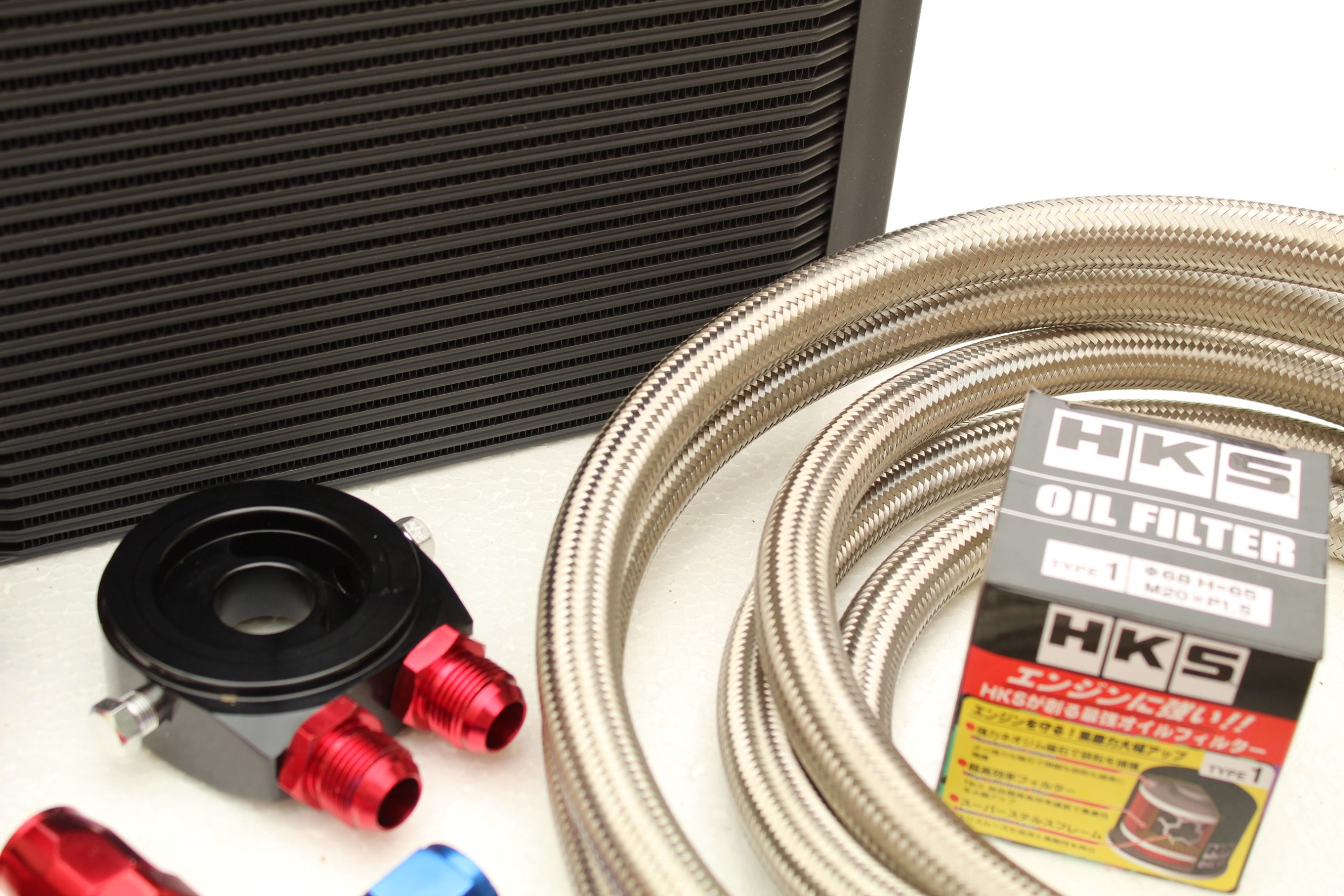 Performance 16 Row Oil Cooler Kit + HKS Filter for Nissan 350Z or 370Z V6