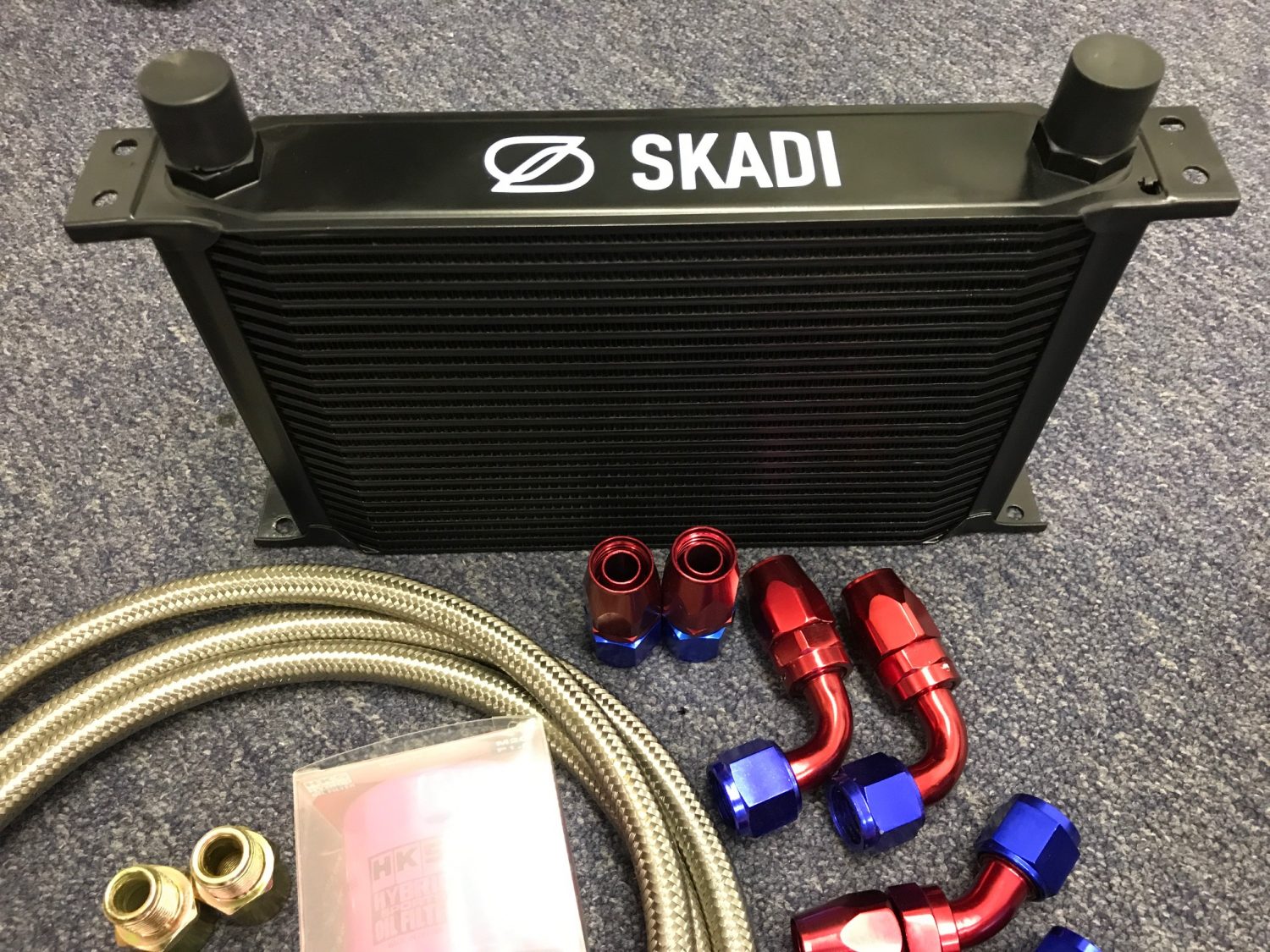 Performance 25 Row Oil Cooler Kit + HKS Filter for Ford Fiesta/Focus ST, 1.6 or 2.0