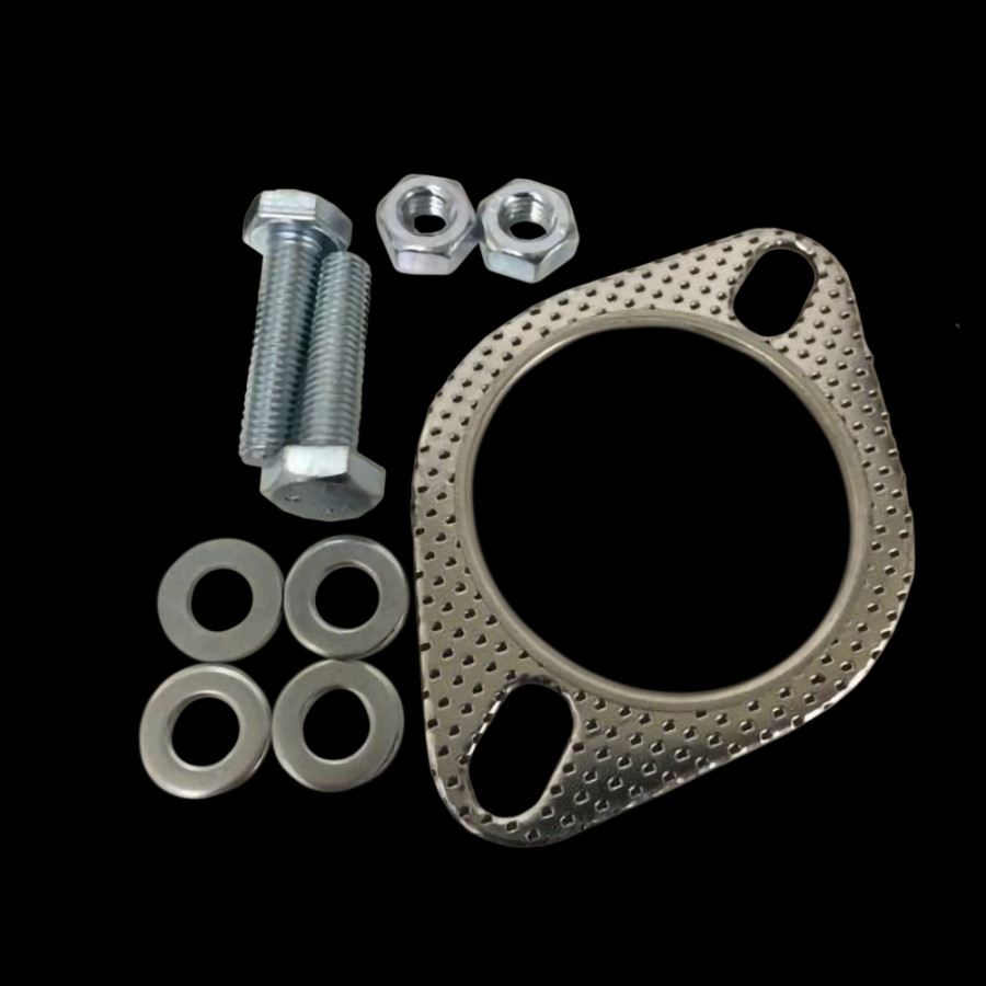 2.5" Exhaust Flange Gasket and Fitting Kit M10 Nuts & Bolts (Pack of 10)