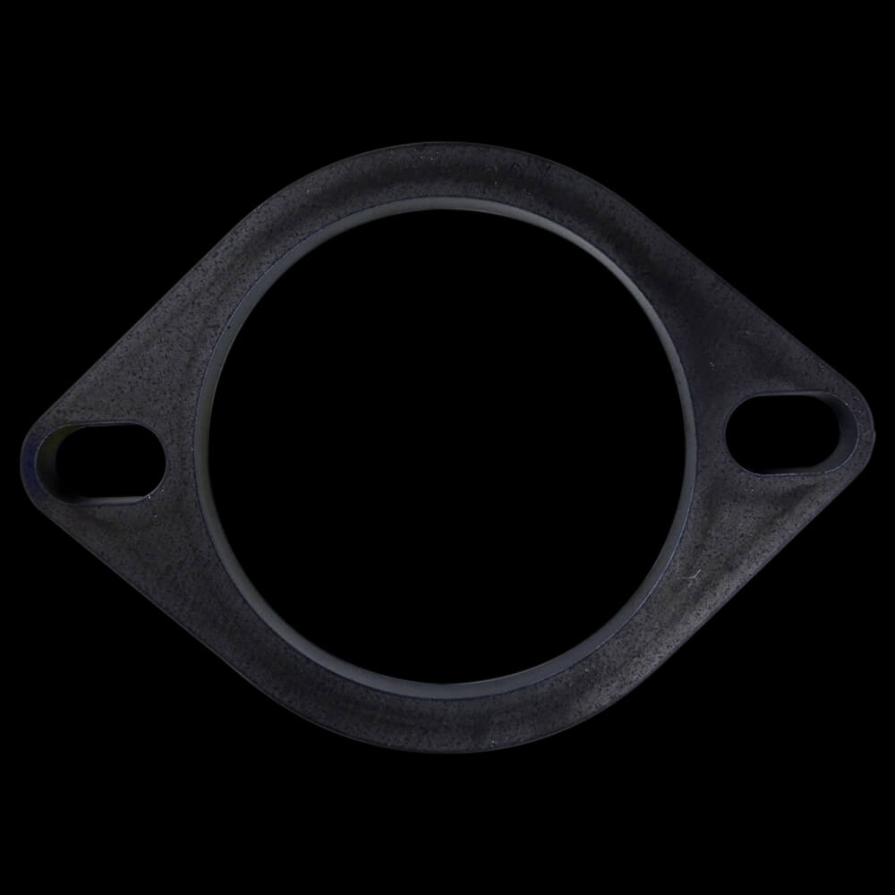 3" (76.2mm) Bore Mild Steel Exhaust Flange with 2 x Elongated Holes, 10mm Thick