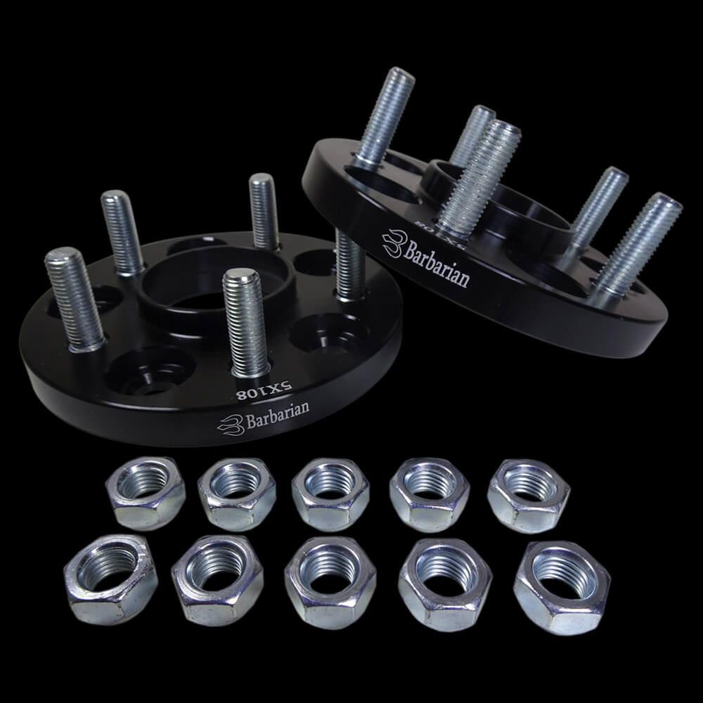 Hubcentric Wheel Spacers 5 x 108, 15mm thick, 63.4mm Centre