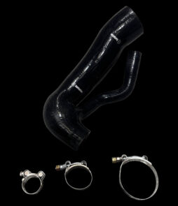 Mini Cooper S R56 R57 R60 N18 Black Silicone Intake Hose, 07-> w. Clamps