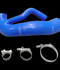Mini Cooper S R56 R57 R60 N18 Blue Silicone Intake Hose, 07-> w. Clamps