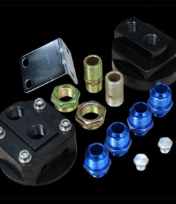 Universal Oil Filter Relocation Plate Set – AN-10 – Hoses Not Included