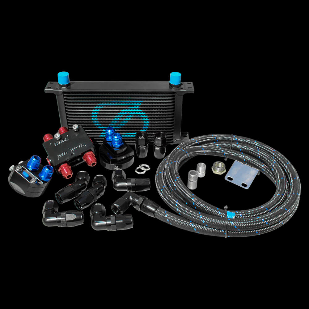 Nissan SKYLINE VR30DDTT 19 Row Oil Cooler Thermo Relocation Kit, 19/07->