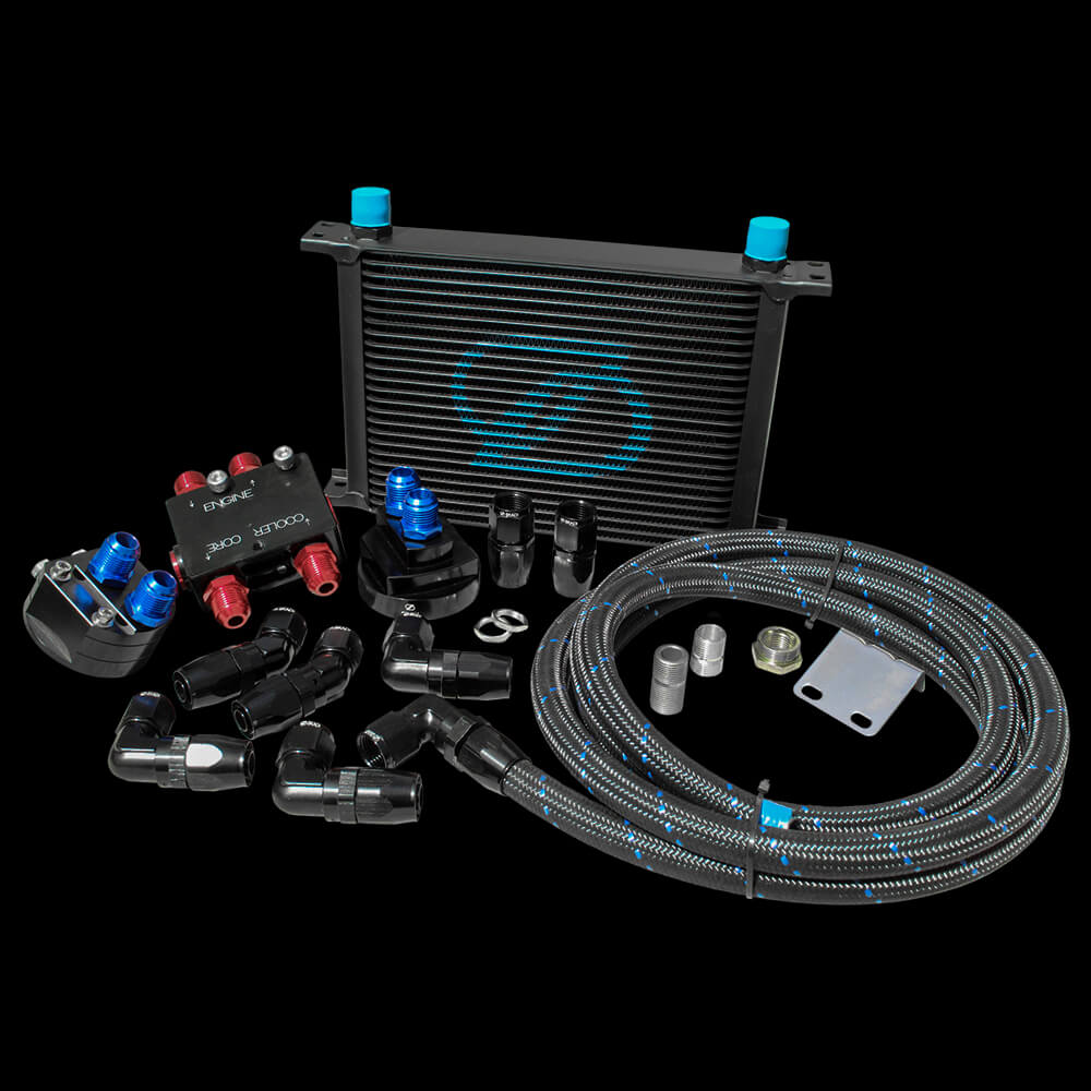 Nissan SKYLINE VR30DDTT 25 Row Oil Cooler Thermo Relocation Kit, 19/07->