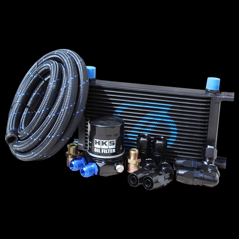 Honda CIVIC TYPE R K20C 19 Row Oil Cooler Kit + HKS Filter, 17/09->