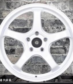 5 Spoke Wheel, White, 17x8.0, 5x114.3, ET35, 73.1mm