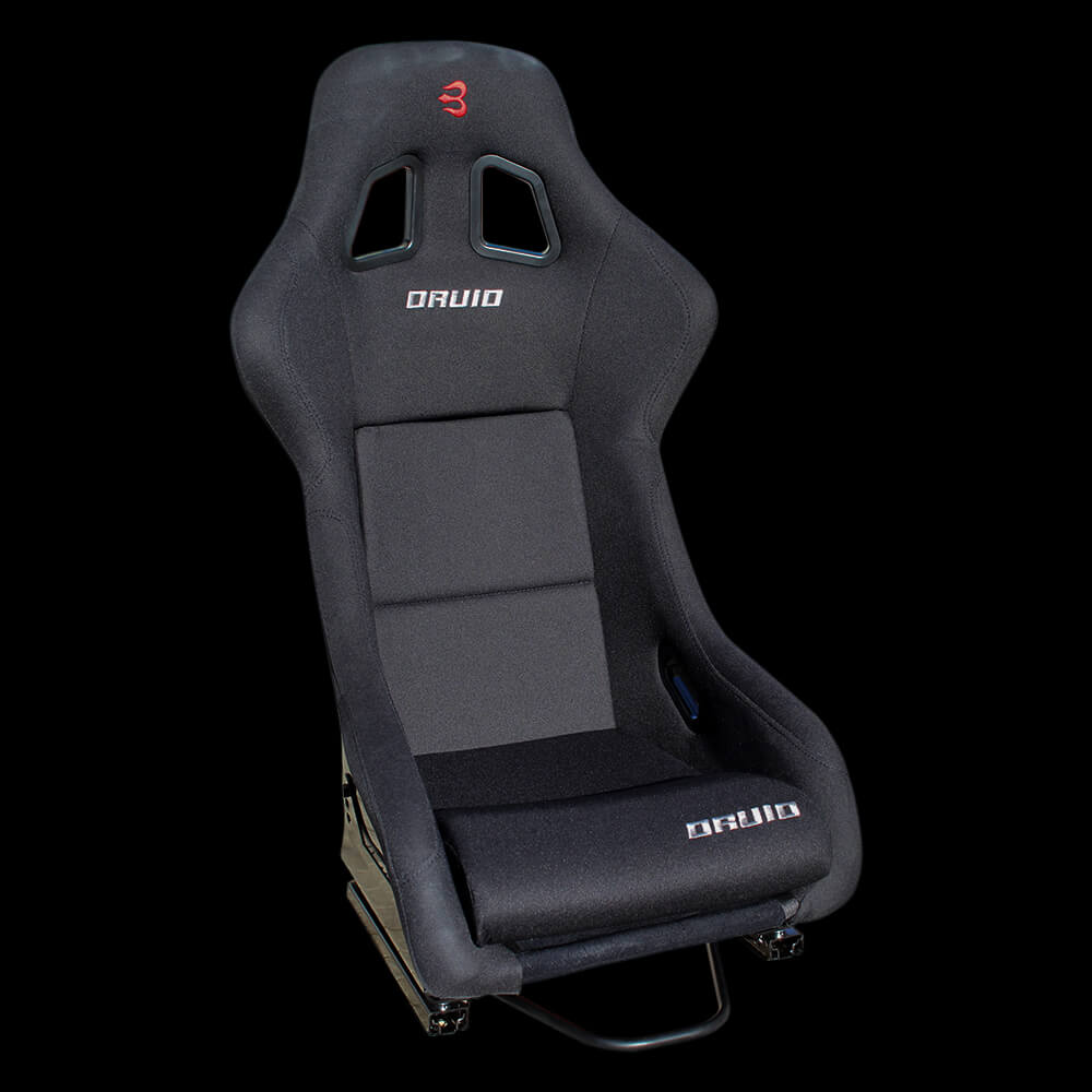 Barbarian DRUID Compact Sim Racing Seat with Mounts & Sliding Runners