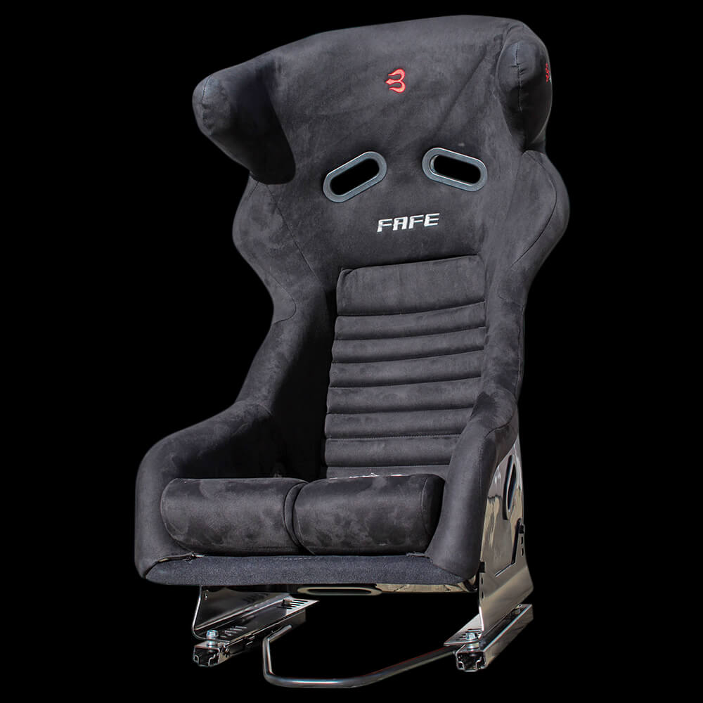 Barbarian FAFE Slim Sim Racing Seat - Suedette Bucket with Head Support