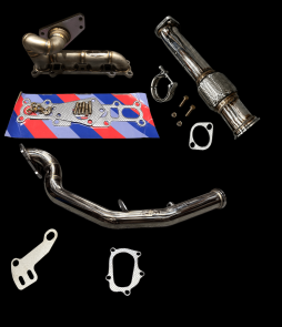 Mazda MX5 Mk1 1.8 TD04 Turbo Exhaust Kit - to 370mm 2.5" Cat